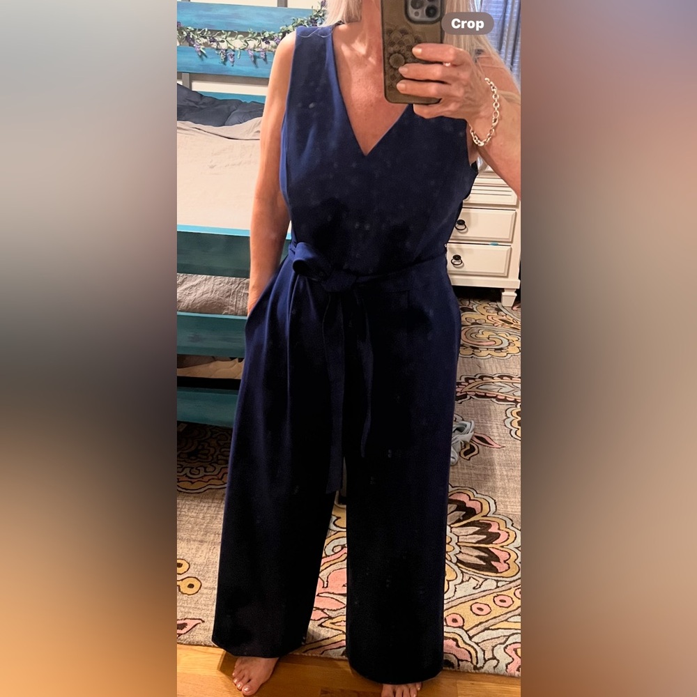 Royal blue pantsuit, as seen in my business headshots...